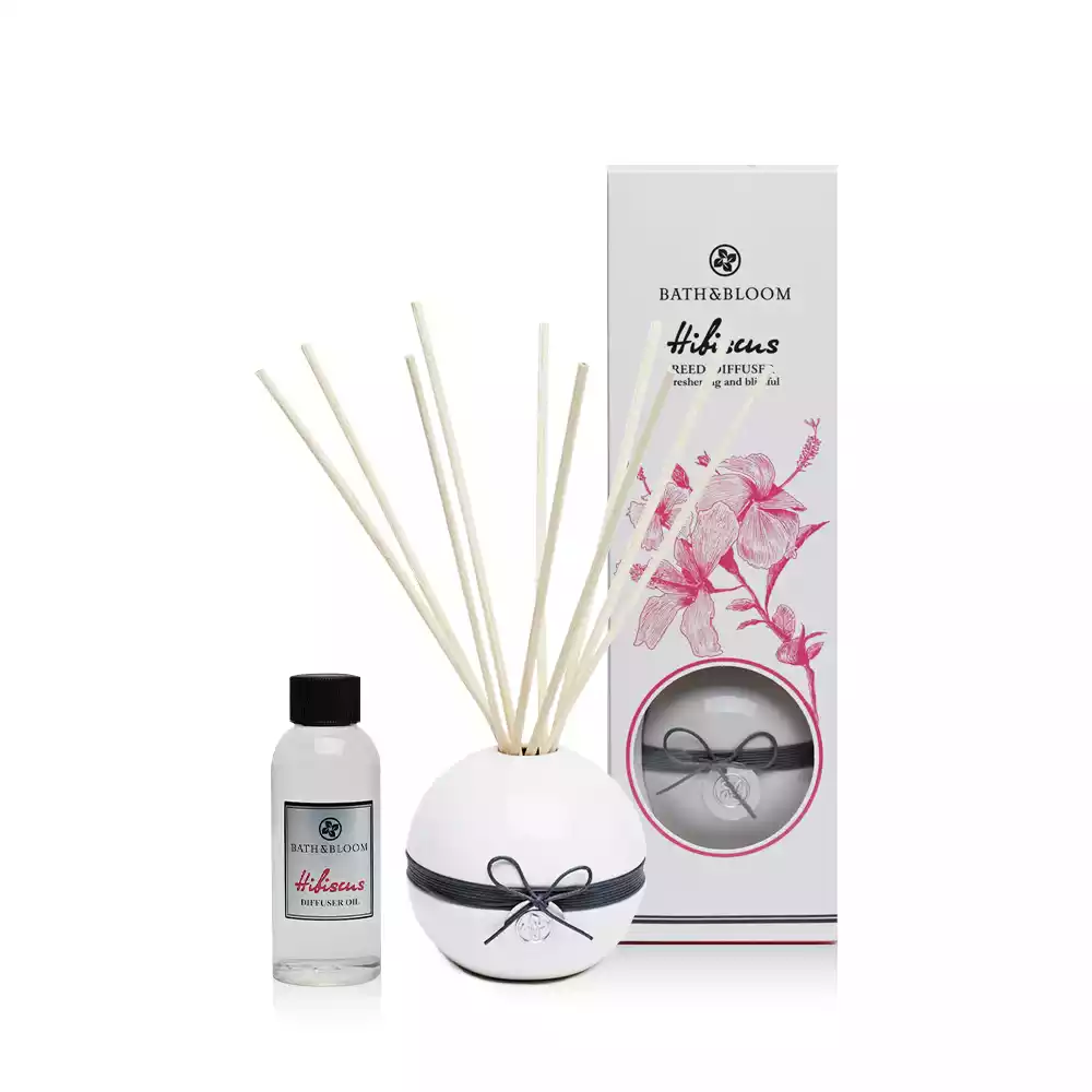 BATHANDBLOOM-HIBISCUS-DIFFUSER-100ML-SET_Front