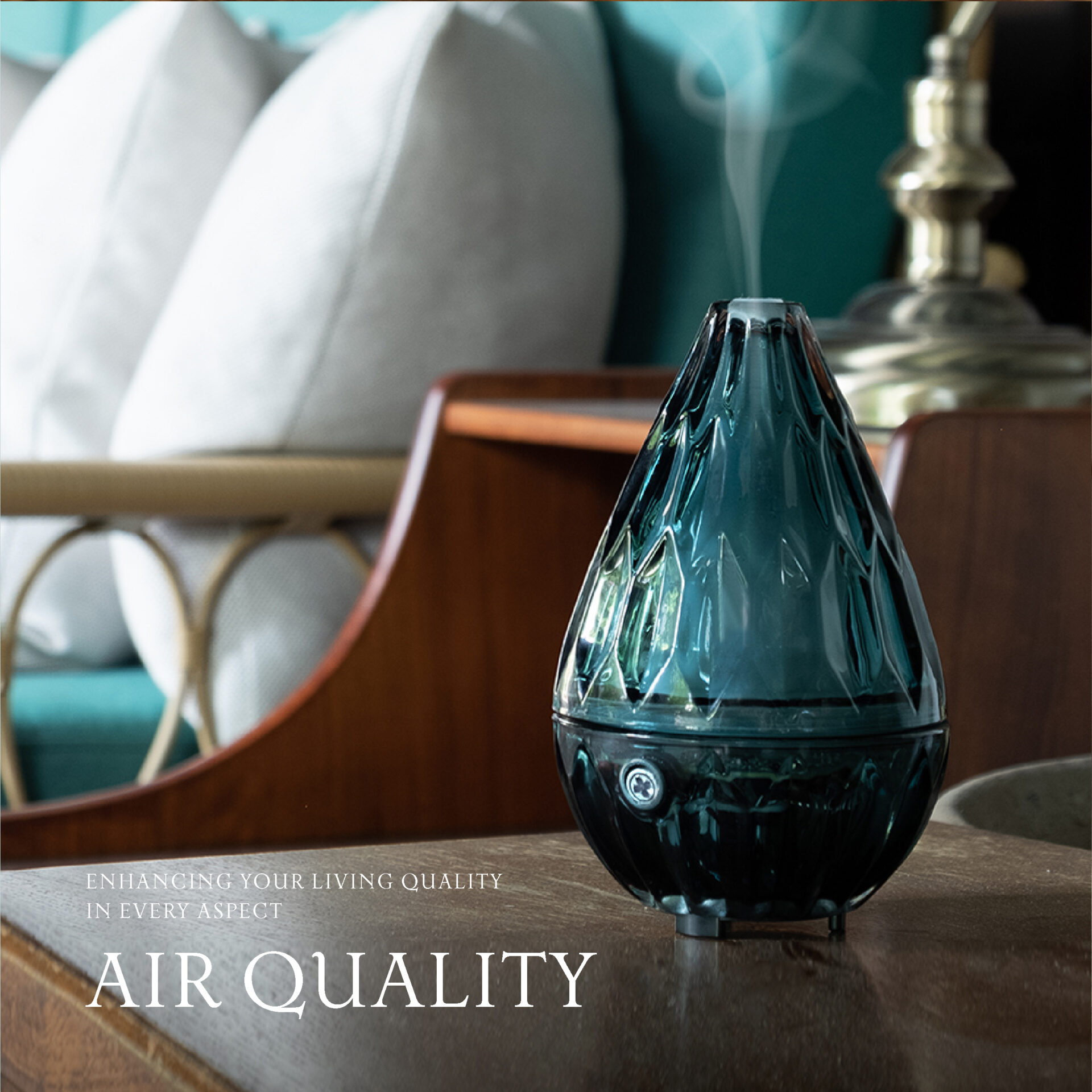 The Crown Jewel Crystalline Scented Diffuser – Green Tourmaline